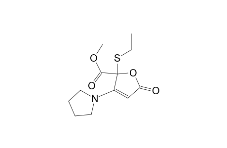 2-(ethylthio)-5-keto-3-pyrrolidin-1-yl-furan-2-carboxylic acid methyl ester