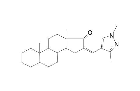 Hexadecahydrocyclopenta[a]phenanthren-17-one, 16-(1,3-dimethyl-1H-pyrazol-4-ylmethylene)-10,13-dimethyl-