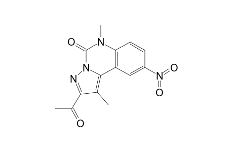 2-Acetyl-1,6-dimethyl-9-nitropyrazolo[1,5-c]quinazolin-5(6H)-one