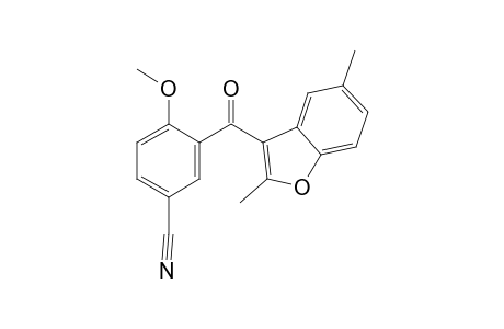 3-[(2,5-Dimethyl-1-benzofuran-3-yl)carbonyl]-4-methoxybenzonitrile