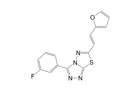 [1,2,4]triazolo[3,4-b][1,3,4]thiadiazole, 3-(3-fluorophenyl)-6-[(E)-2-(2-furanyl)ethenyl]-