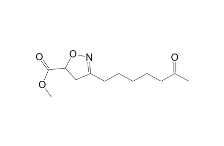 5-Isoxazolecarboxylic acid, 4,5-dihydro-3-(6-oxoheptyl)-, methyl ester
