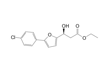 (S)-ethyl 3-(5-(4-chlorophenyl)furan-2-yl)-3-hydroxypropa-noate