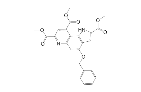 Trimethyl 4-benzyloxy-1H-pyrrolo[2,3-f]quinoline-2,7,9-tricarboxylate