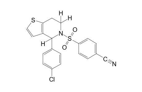 p-{[4-(p-Chlorophenyl)-4,5,6,7-tetrahydrothieno[3,2-C]pyridin-5-yl]sulfonyl}benzonitrile