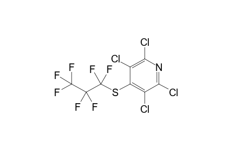 4-[(Heptafluoropropyl)thio]-2,3,5,6-tetrachloropyridine