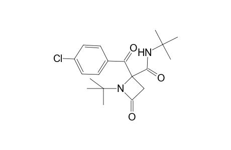 N,1-Di-tert-butyl-2-(4-chlorobenzoyl)-4-oxoazetidine-2-carboxamide