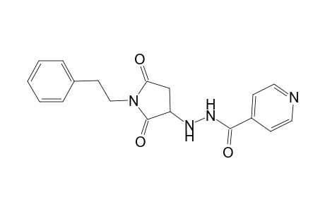 Isonicotinic acid, N'-(2,5-dioxo-1-phenethylpyrrolidin-3-yl)hydrazide