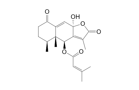 1-Oxo-6.beta.-senecioyloxy-8.alpha.-hydroxyeremophil-7(11),9-(10)-dien-8.beta.(12)-olide