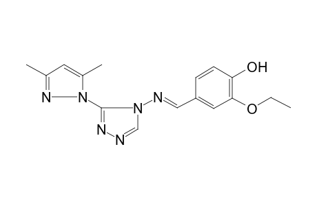 phenol, 4-[(E)-[[3-(3,5-dimethyl-1H-pyrazol-1-yl)-4H-1,2,4-triazol-4-yl]imino]methyl]-2-ethoxy-