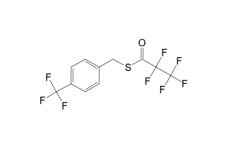 4-Trifluoromethylbenzyl mercaptan, S-pentafluoropropionyl-