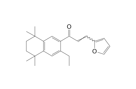 3'-ethyl-3-(2-furyl)-5',6',7',8'-tetrahydro-5',5',8',8'-tetramethyl-2'-acrylonaphthone