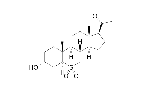 1-[(1S,3aS,3bS,5aS,7R,9aR,9bS,11aS)-7-hydroxy-5,5-diketo-9a,11a-dimethyl-1,2,3,3a,3b,4,5a,6,7,8,9,9b,10,11-tetradecahydroindeno[4,5-c]thiochromen-1-yl]ethanone