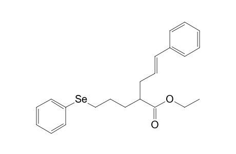 Ethyl 5-benzeneselenyl-2-(3-phenyl-2-propen-1-yl)pentanoate