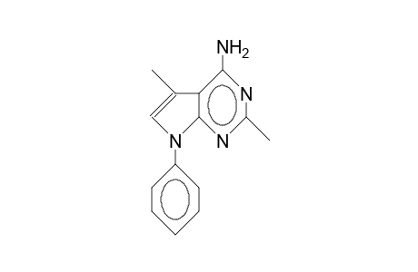7-Phenyl-2,5-dimethyl-7H-pyrrolo(2,3-D)pyrimidin-4-amine