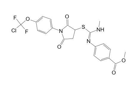 benzoic acid, 4-[[(Z)-[[1-[4-(chlorodifluoromethoxy)phenyl]-2,5-dioxo-3-pyrrolidinyl]thio][(Z)-methylimino]methyl]amino]-, methyl ester