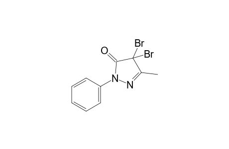 4,4-Dibromo-3-methyl-1-phenyl-2-pyrazolin-5-one