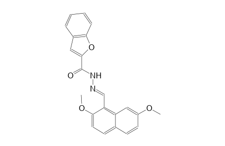 N'-[(E)-(2,7-dimethoxy-1-naphthyl)methylidene]-1-benzofuran-2-carbohydrazide