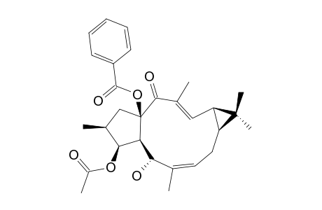 (-)-(6-Z,12-E,2-S,3-S,4-R,5-R,9-S,11-S,15-R)-3-ACETOXY-15-BENZOYLOXYLATHYRA-6,12-DIEN-5-OL-14-ONE