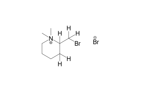 2-(bromomethyl)-1,1-dimethylpiperidinium bromide