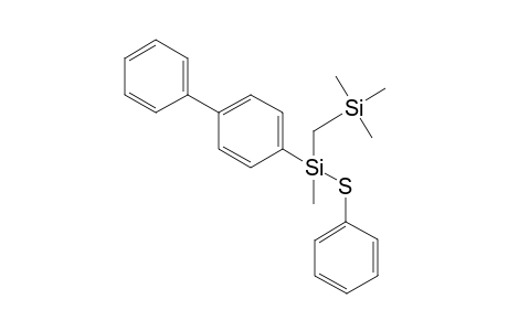 (Methyl)(diphenyl)(phenylthio)-[(trimethylsilyl)methyl]silane
