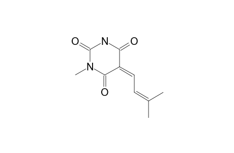 (5Z)-1-methyl-5-(3-methylbut-2-enylidene)-1,3-diazinane-2,4,6-trione