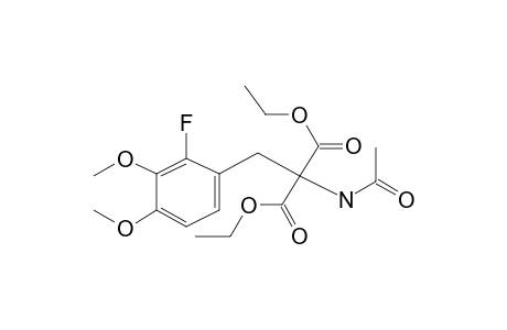 Diethyl malonate, 2-[(2-fluoro-3,4-dimethoxy)benzyl]-2-acetamido-