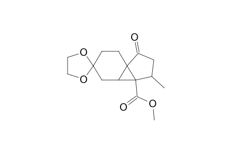 Methyl 8,8-ethylenedioxy-4-methyl-2-oxotricyclo[4.4.0.0(1,5)]decane-5-carboxylate