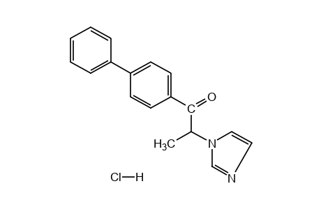 2-(imidazol-1-yl)-4'-phenylpropiophenone, monohydrochloride