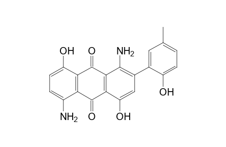 1,5-diamino-4,8-dihydroxy-2-(6-hydroxy-m-tolyl)anthraquinone