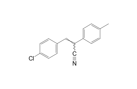 3-(p-Chlorophenyl)-2-p-tolylacrylonitrile