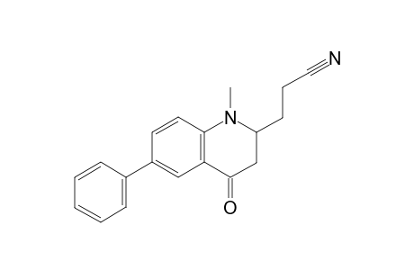 3-(1-Methyl-4-oxo-6-phenyl-1,2,3,4-tetrahydroquinolin-2-yl)propanenitrile