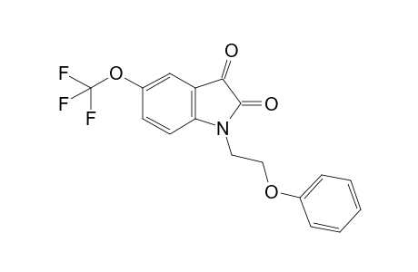 1-(2-Phenoxyethyl)-5-(trifluoromethoxy)indoline-2,3-dione