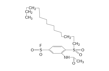 3-acetamido-4-(hexadecylsulfonyl)benzenesulfonyl fluoride