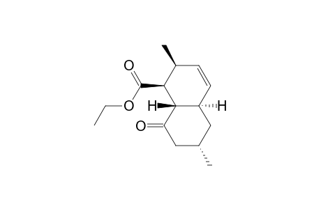 (1S,2S,4aR,6S,8aS)-2,6-dimethyl-8-oxo-2,4a,5,6,7,8a-hexahydro-1H-naphthalene-1-carboxylic acid ethyl ester
