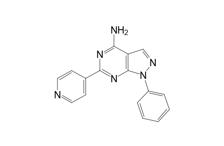 4-amino-1-phenyl-6-(4-pyridyl)-1H-pyrazolo[3,4-d]pyrimidine