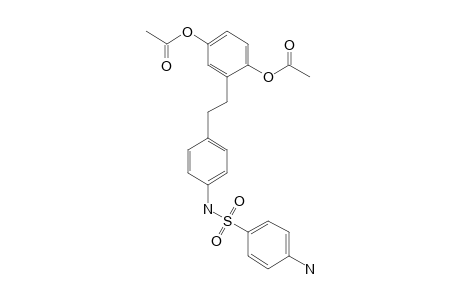 Benzenesulfonamide, 4-amino-N-[4-[2-[2,5-bis(acetyloxy)phenyl]ethyl]phenyl]-