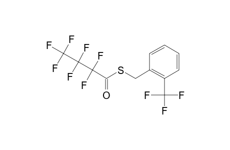 2-(Trifluoromethyl)benzyl mercaptan, S-heptafluorobutyryl-