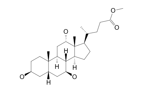 3-BETA,7-BETA,12-ALPHA-TRIHYDROXY-5-BETA-CHOLSAEUREMETHYLESTER