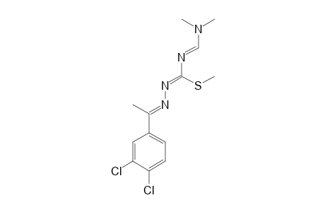 1-(3,4-dichloro-alpha-methylbenzylidene)-4-[(dimethylamino)methylene]-3-methyl-3-thioisosemicrabazide