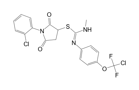 carbamimidothioic acid, N-[4-(chlorodifluoromethoxy)phenyl]-N'-[(Z)-methyl]-, 1-(2-chlorophenyl)-2,5-dioxo-3-pyrrolidinyl ester