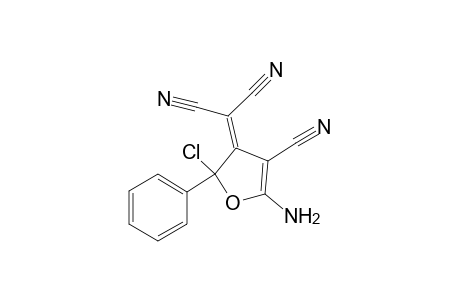 2-[5-Amino-2-chloro-4-cyano-2-phenylfuran-3(2H)-ylidene]propanedinitrile