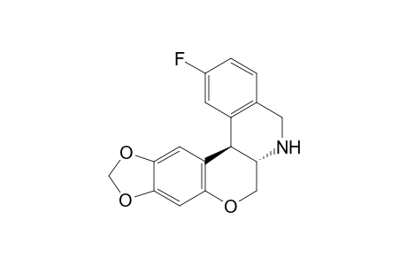 (+-)-Trans-11-fluoro-2,3-methylenedidioxy-6a,12b-dihydro-6H-chromeno[3,4-c]isoquinoline