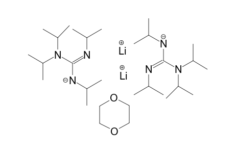 Dilithium(I) 1,4-dioxane bis[isopropyl-[(Z)-N,N,N'-triisopropylcarbamimidoyl]azanide]