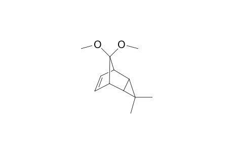 endo-8,8-Dimethoxy-3,3-dimethyltricyclo[3.2.11.0(2,4)]oct-6-ene