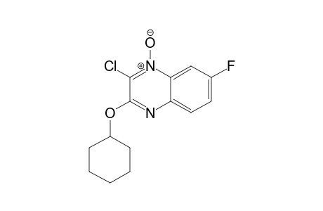 2-Chloro-3-(cyclohexyloxy)-7-fluoroquinoxaline 1-Oxide