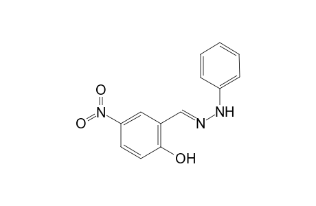 Benzaldehyde, 2-hydroxy-5-nitro-, phenylhydrazone