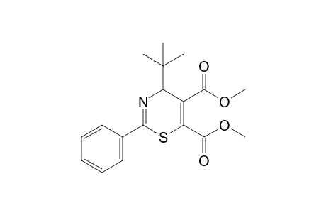 Dimethyl 4-tert-butyl-2-phenyl-4H-1,3-thiazine-5,6-dicarboxylate