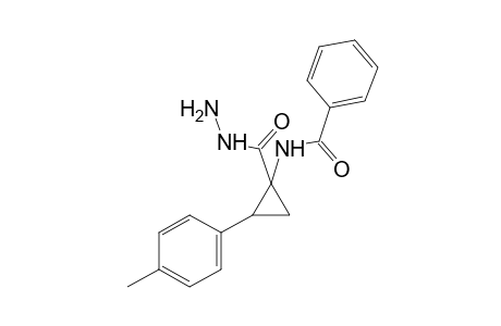 1-benzamido-2-p-tolylcyclopropanecarboxylic acid, hydrazide