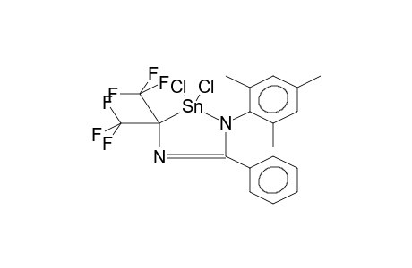 2,2-DICHLORO-2,3-DIHYDRO-1-(2,4,6-TRIMETHYLPHENYL)-5-PHENYL-3,3-BIS(TRIFLUOROMETHYL)-1H-1,4,2-DIAZASTANNOLE